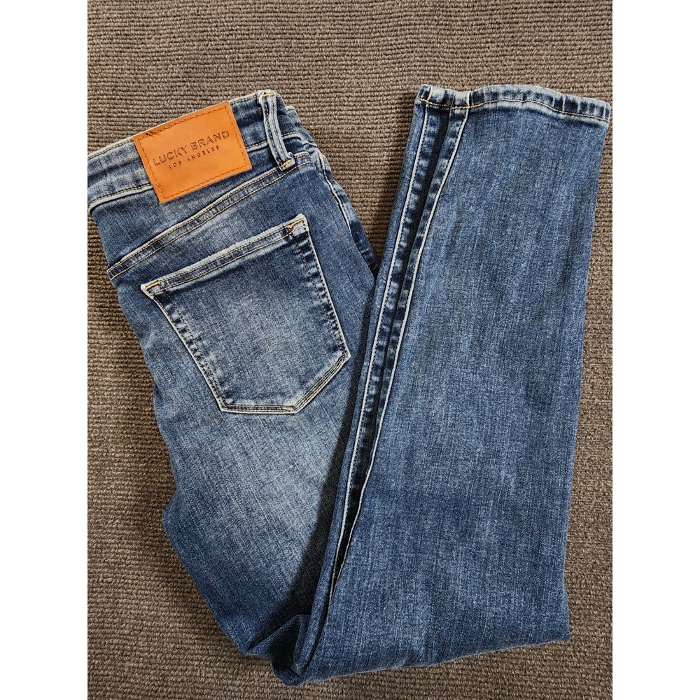 Lucky Brand Ankle Jeans‎ Women 8/29 Blue Denim Mid Rise Skinny Stretch Excellent